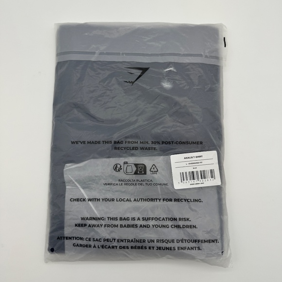 NEW Gymshark Analis T Shirt Large Blue - Picture 3 of 5